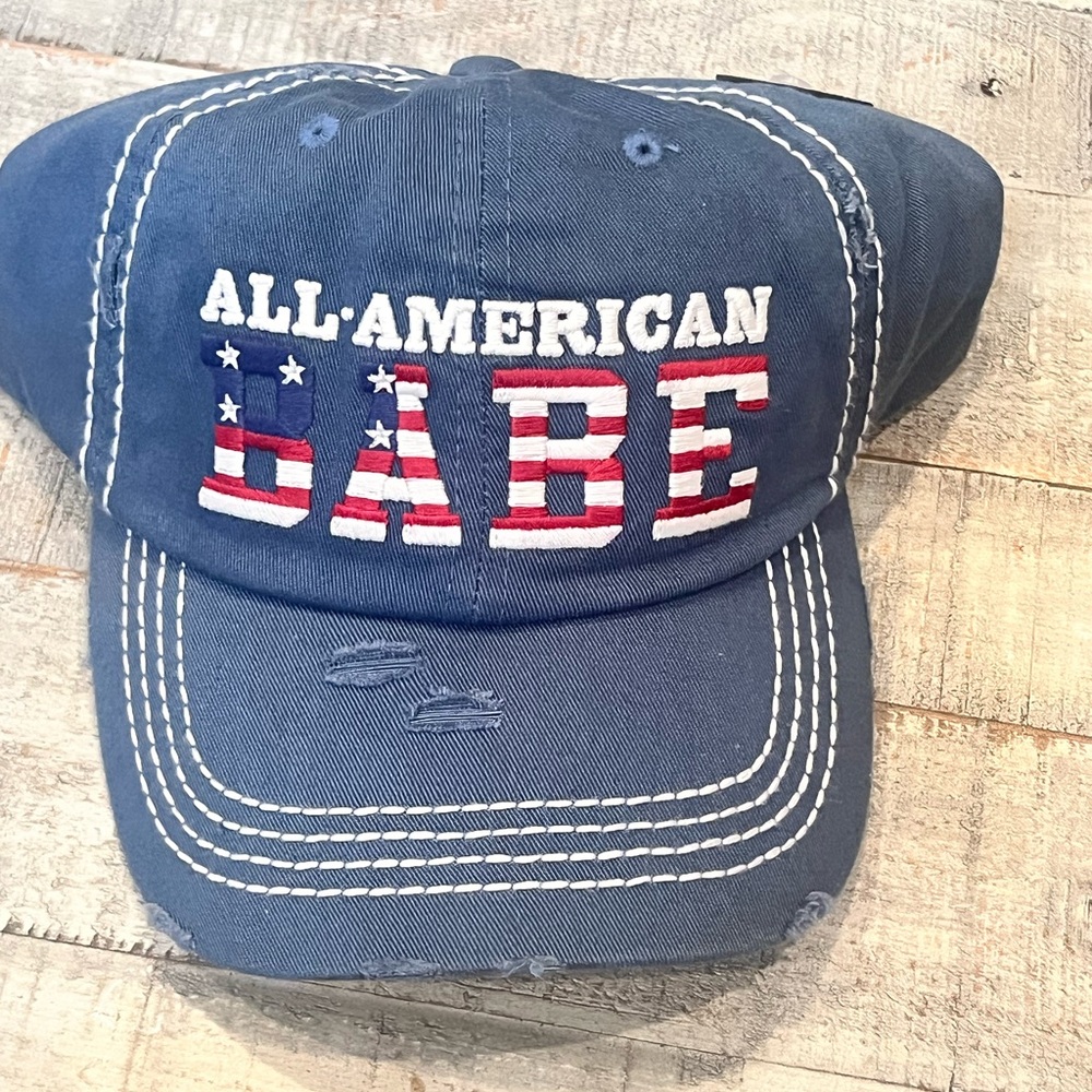 Blue 'All American Babe' Cap